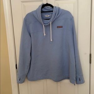 BLUE VINEYARD VINES COWL NECK SWEATSHIRT